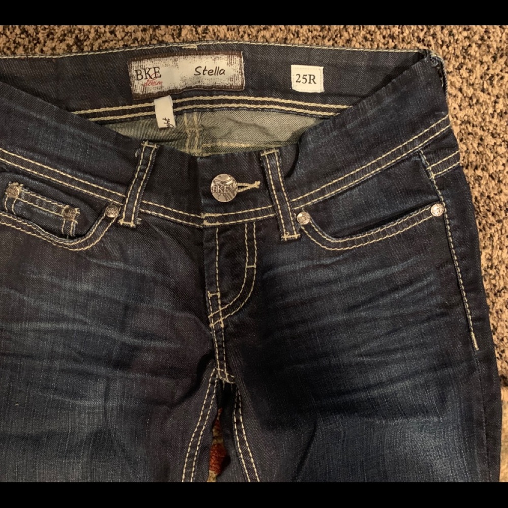 BKE straight leg jeans sz 25R - Picture 5 of 7